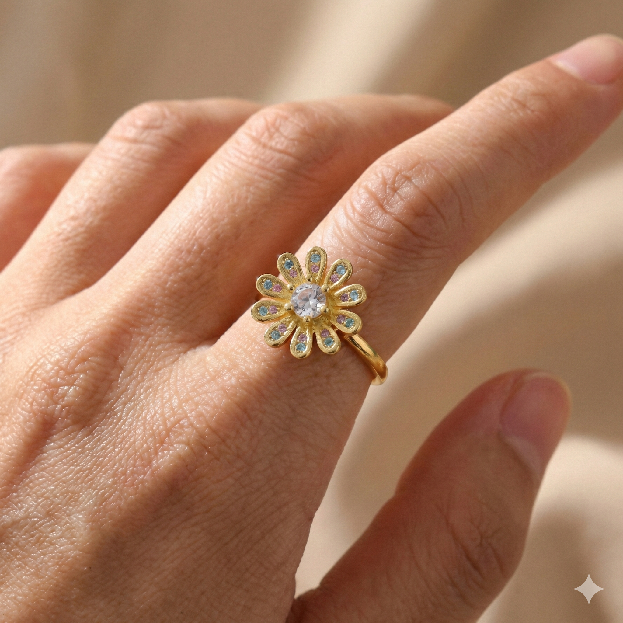 Bague anti-stress — Nacre